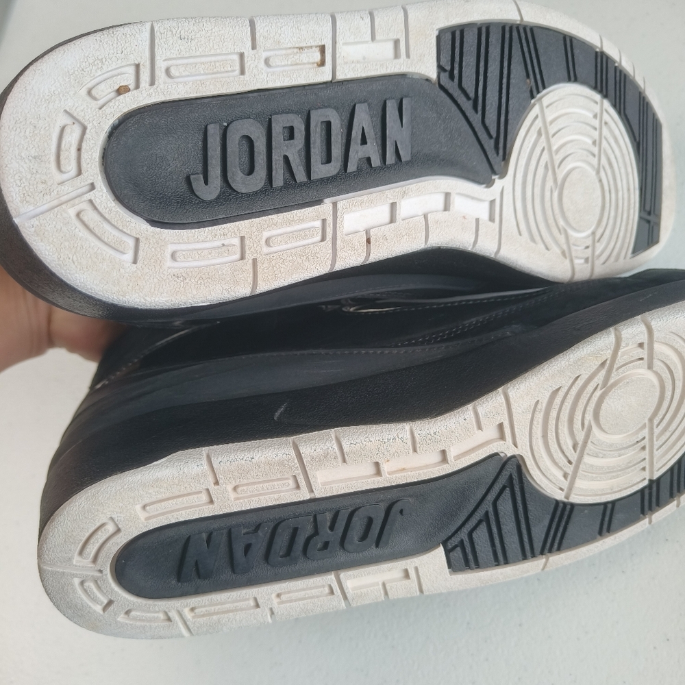 Jordan 2 Retro QF Black 2010 men's sports shoes size 13 style 395709-001. used d - Picture 14 of 16